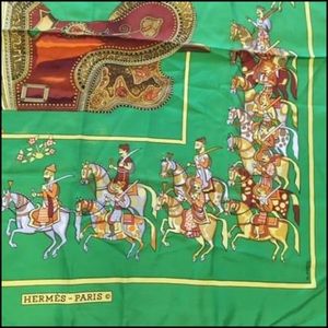 Vintage Hermes Silk Scarf - Artaban by P. Peron